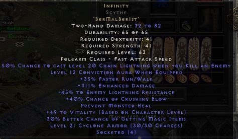 Scythe Infinity For Nova Sorc Topic D2jsp