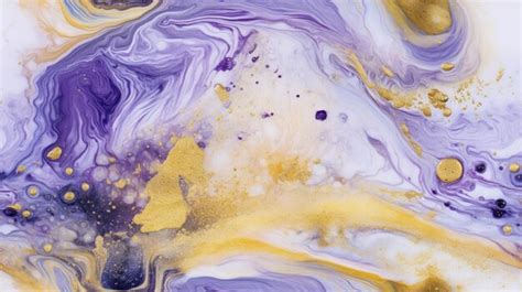 Premium AI Image | A purple and yellow abstract painting with purple ...