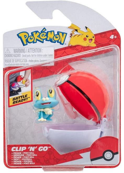 Jazwares Pok Mon Clip N Go Froxy Battle Figure Pokeball Pkw