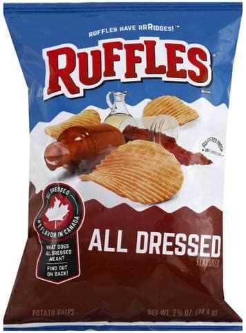 Ruffles All Dressed Flavored Potato Chips - 2.625 oz, Nutrition Information | Innit