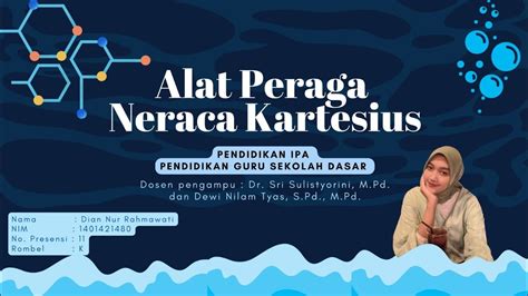 Alat Peraga Sederhana Neraca Kartesius Youtube