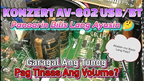 Konzert AV 802 USB BT Clone Amplifier Garagal Ang Tunog Panoorin