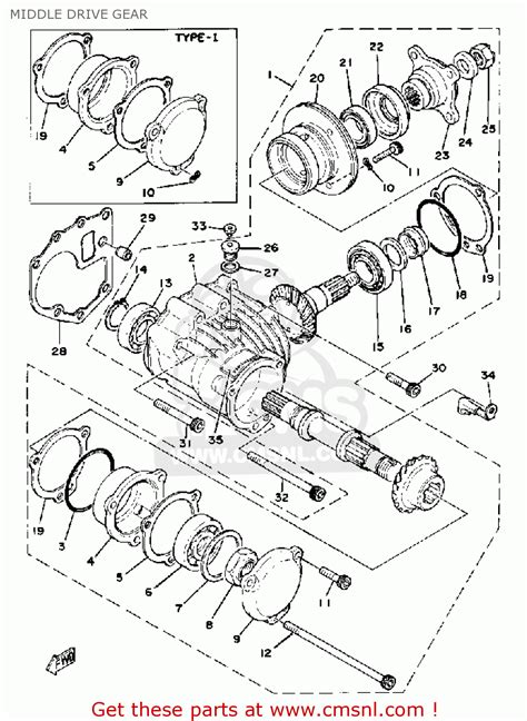 Yamaha XS750 227501 1978 USA MIDDLE DRIVE GEAR Buy Original MIDDLE