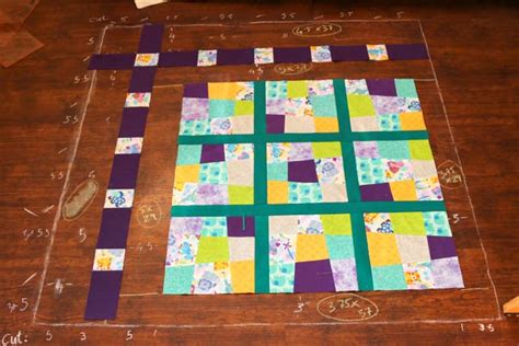 One Little Imp Crazy Nine Patch Quilt