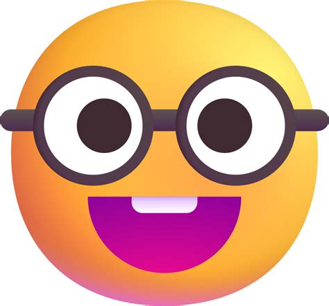 "nerd face" Emoji - Download for free – Iconduck