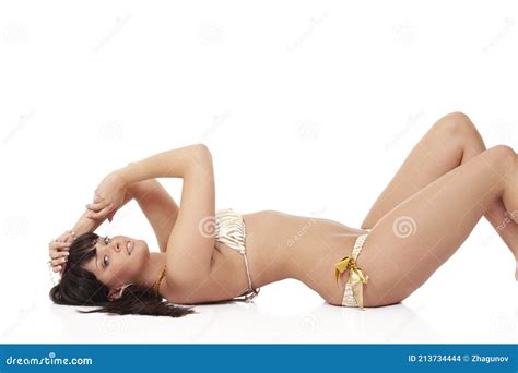 Sexy Jeune Brune En Bikini Photo Stock Image Du Lingerie