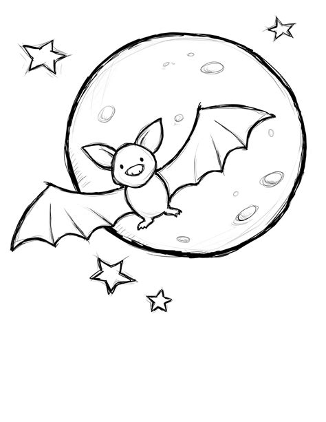 Bat Coloring Pages Preschool at GetColorings.com | Free printable ...