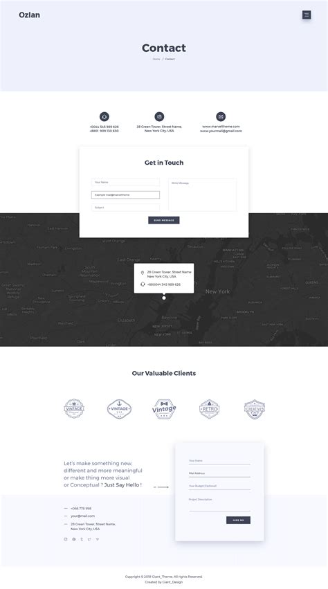 Ozlan A Creative Multi Concept Portfolio Psd Template For Agencies