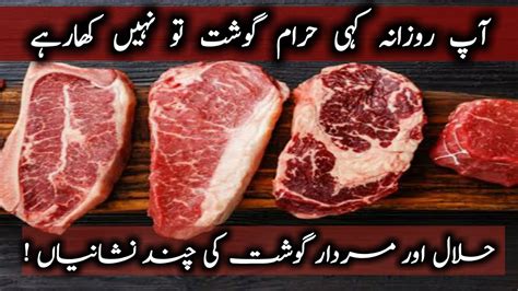 Halal Aur Murdar Gosht Mai Farq Halal Aur Haram Gosht Ki Pehchan