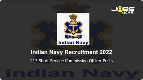 Indian Navy Recruitment Apply For Short Service Commission