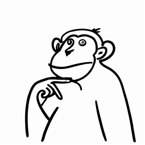 Monkey thinking Blank Template - Imgflip