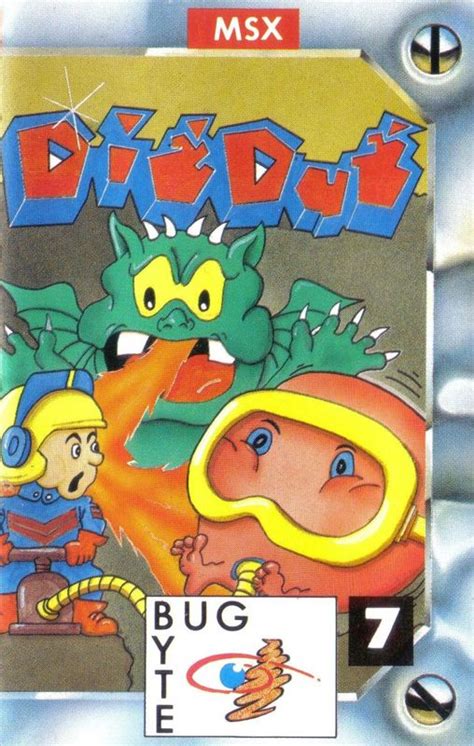 Dig Dug 1984 Msx Box Cover Art Mobygames