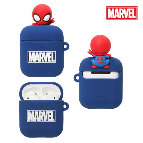 Marvel Spider Man Face Airpods Case Ubicaciondepersonascdmxgobmx