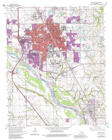 Oklahoma Elevation Map