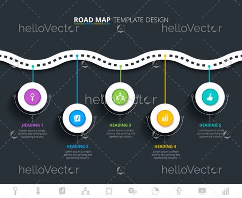 Roadmap infographic template - Download Graphics & Vectors