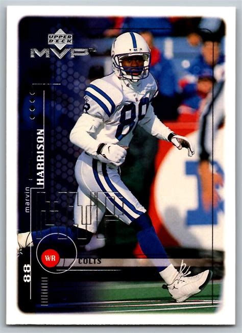 1999 UPPER DECK MVP MARVIN HARRISON INDIANAPOLIS COLTS 78 EBay