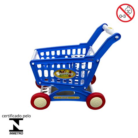Carrinho De Compra Infantil - Carrinho de Compras Infantil Com Acessórios Brinquedo Supermercado Azul ...