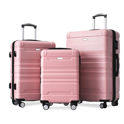 Luggage Sets 3 Piece New Model Expandable ABS Hardshell Luggage ...