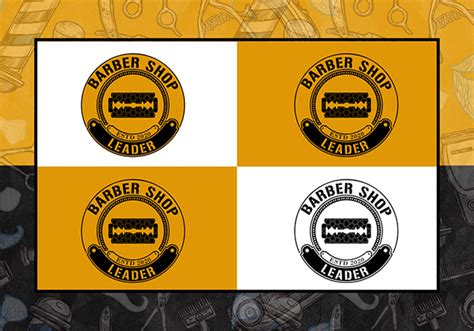 Leader Barbershop Logo Identity On Behance