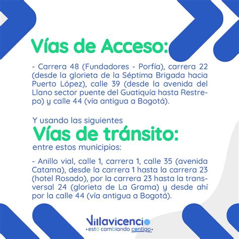 Alcaldía De Villavicencio On Twitter ⚠️¡atención⚠️ Ten En Cuenta Las