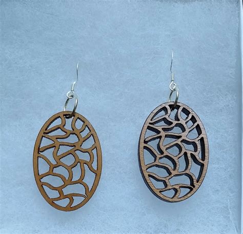 Laser Cut Earrings | Etsy