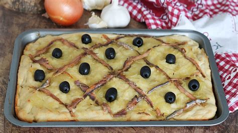 Focaccia Pissaladi Re Aux Oignons Caram Lis S Et Aux Anchois