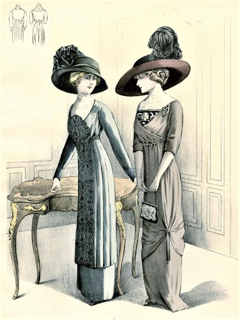 De Gracieuse 1910 Fashion Illustration Vintage Edwardian Clothing