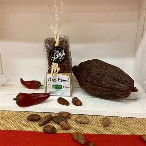 Sablés choco piment Bio sans gluten et 100 végétal 17 biscuits 100