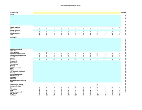 34 Simple Financial Projections Templates (Excel,Word)