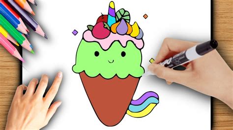 Comment Dessiner Une Glace Kawaii Licorne Tuto Dessin Youtube