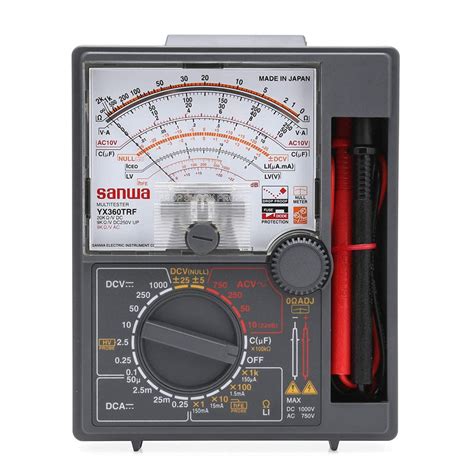 Sanwa Yx360trf Analog Multimeter With Built In Case Sanwa