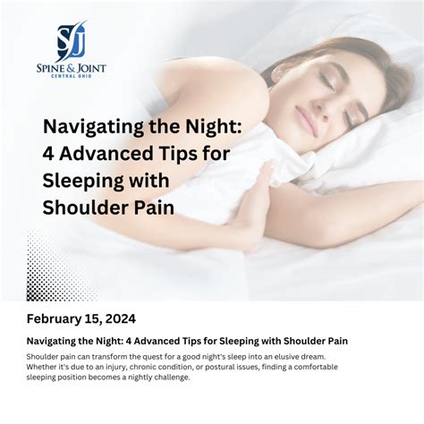 Navigating the Night: 4 Advanced Tips for Sleeping with Shoulder Pain ...