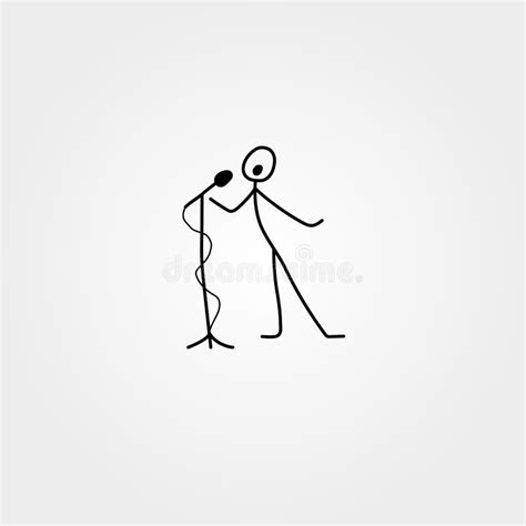 Stick Figure Sing Stock Illustrations 118 Stick Figure Sing Stock