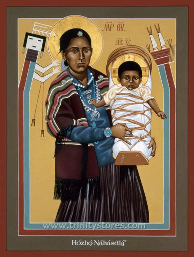 Jul 7 Navaho Madonna Icon By Br Robert Lentz Ofm Trinitystores