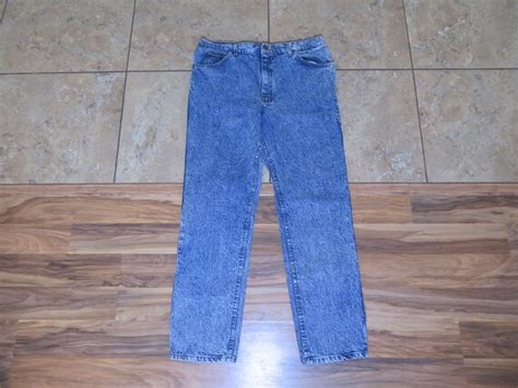 Vintage Lee Blue Stone Wash High Rise Waist Denim Jea Gem