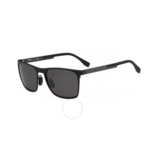 Hugo Boss Y1 Gray Rectangular Men S Sunglasses BOSS 0732 S 0KCQ Y1 57