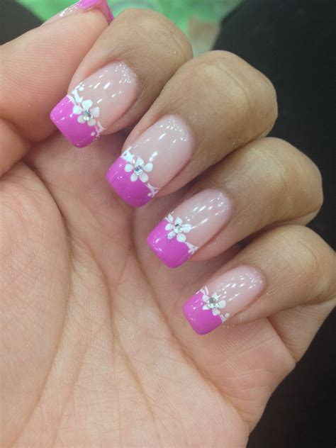 A Guide To French Tip Flower Nail Designs The Fshn