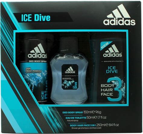 Adidas Ice Dive Gift Set Ml Edt Ml Shower Gel Solippy