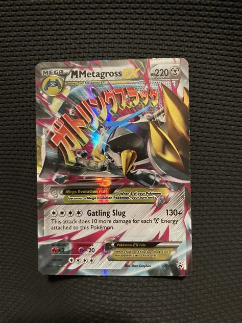 Pokemon Holo M Metagross Ex Xy Mega Ebay