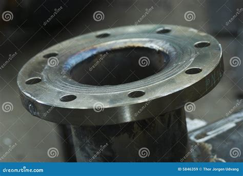steel flange stock image image  pipe iron tube plumbing
