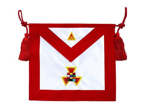 New Masonic Royal Arch Ram Past High Priest Php Apron Hand Embroidered