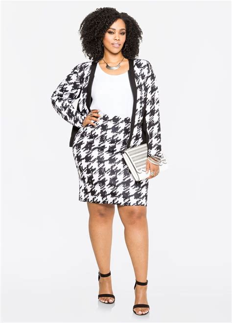 Houndstooth Pencil Skirt With Images Houndstooth Pencil Skirt