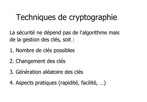 Ppt Cryptographie L Art Du Secret Cryptographie Cryptanalyse