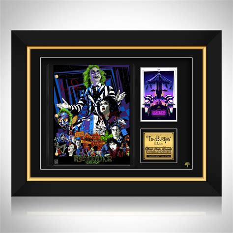 Beetlejuice Script Limited Signature Edition Custom Frame Rare T