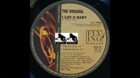 The Original I Luv U Baby Dancing Divaz Club Mix 1994 Youtube