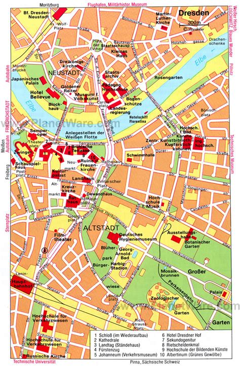 Dresden Map - Germany