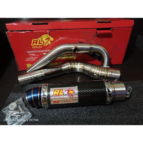 Red Leo Racing Exhaust Pipe For Exciter 150 Shopee Philippines