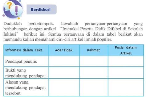 Kunci Jawaban Bahasa Indonesia Kelas 8 Halaman 88 Kegiatan 3