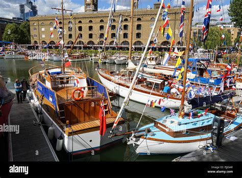 The Classic Boat Festival At St Katharine Docks In London England