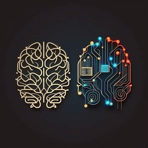 Cerebro robótico comparado con el cerebro humano con circuitos